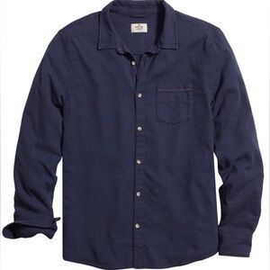 Classic Strech Selvage Shirt long sleeve mood indigo cotton by marine layer